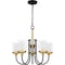 Quoizel Rowland 5-Light Matte Black Chandelier ROW5022MBK - alternate 6